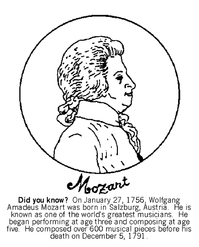 莫扎特的简笔画图片